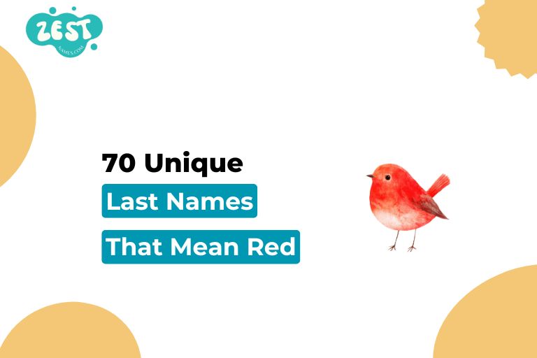 Last Names That Mean Red